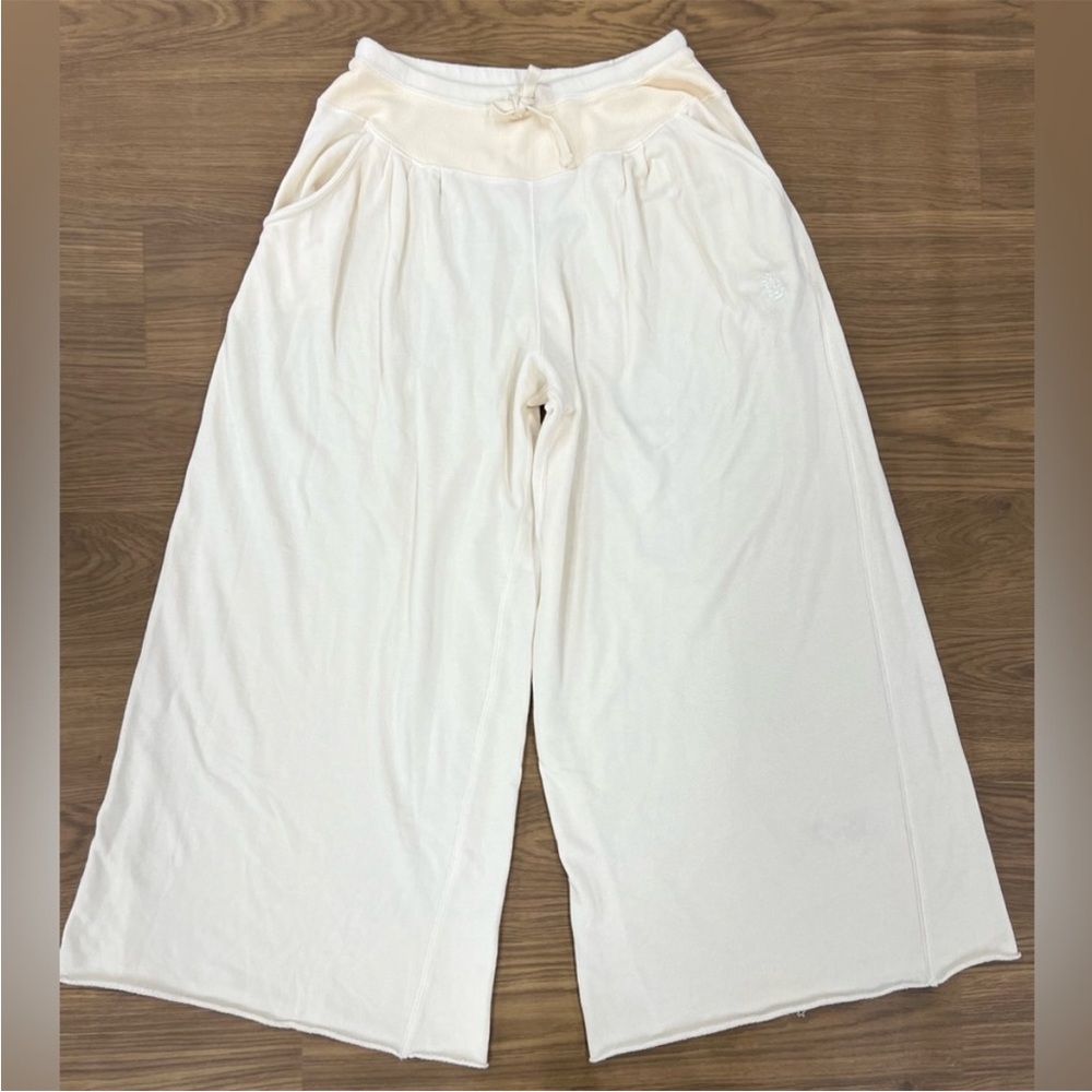 NWT Free People Range Wide-Leg Pants In Cream, Size Small - Picture 2 of 7